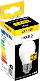 Неутрална бяла LED крушка E27, 7,5 W – Sollux