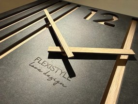 Дизайнерски стенен часовник LAMELE 50 x 50 cm