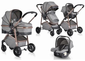 Бебешка количка 2в1 Milan CANGAROO - сив