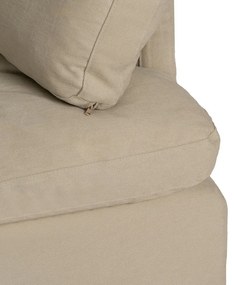 Бежов ленен диван 180 cm – Ixia