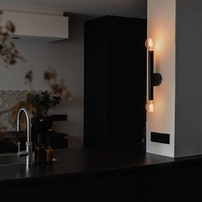 Арт Деко стенна лампа черна 2-светлина - Tubi