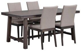 Тъмнокафява дъбова маса за хранене , 170 x 95 cm Brooklyn - Rowico
