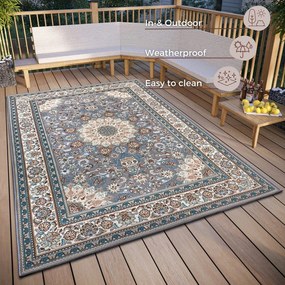 Сив външен килим 200x285 cm Kadi - Hanse Home