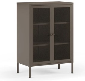 Сиво метално шкафче 70x100x40 cm Fayna – Marckeric