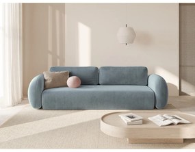 Сиво-син кадифен сгъваем/с място за съхранение диван 262 cm Tonale – Cosmopolitan Design