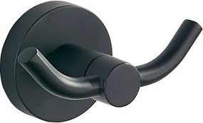 Mexen Remo двойна закачалка за кърпа, черна - 70507352-70