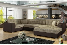 Разтегалелен диван П-образен DARINA, 340x73x190, berlin 03/soft 66, десен ъгъл