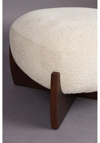 Бежова табуретка от букле Emilius – Dutchbone