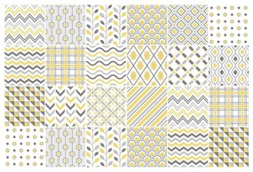 Комплект от 24 стикера за стена "Скандинавски плочки" , 10 x 10 cm Stockholm - Ambiance