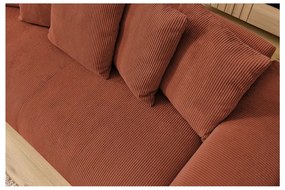Диван от рипсено кадифе в тухлен цвят 280 cm Voltaire – Bobochic Paris