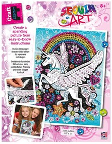 Sequin Art - Изкуство с пайети, CRAFT TEEN, Летящ еднорог