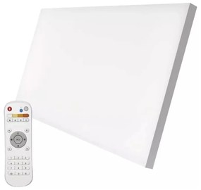 Бяла LED лампа за таван с дистанционно управление 59,5x29,5 cm Irvi - EMOS