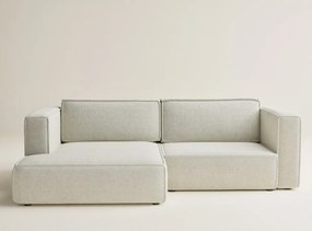 Кремав шенилов сгъваем/с място за съхранение ъглов диван (ляв ъгъл) Velto – Maison de Rêve