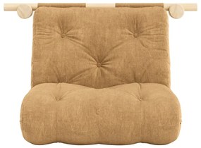 Светлокафяво кресло от рипсено кадифе Hooked – Karup Design