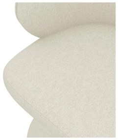 Кремав тапициран трапезен стол Uala – Makamii