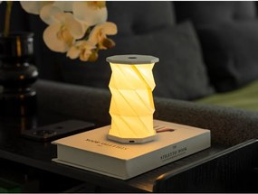 Бяла преносима светлинна декорация с USB ø 8 cm Twist – Gingko