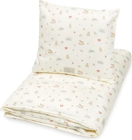 Светложълто детско спално бельо за детско креватче от органичен памук 100x140 cm Vintage Toys – Cam Cam Copenhagen