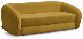 Шенилов сгъваем диван в цвят горчица 228 cm Neyo – Bobochic Paris