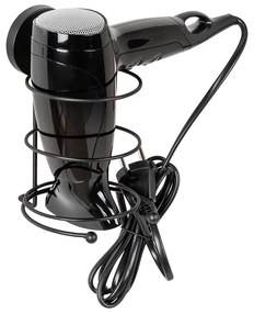 Черен държач за сешоар за стена Vacuum-Loc® Milazzo - Wenko