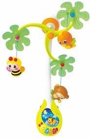 Hola - Бебешка музикална въртележка и лампа 2 в 1 Джунгла