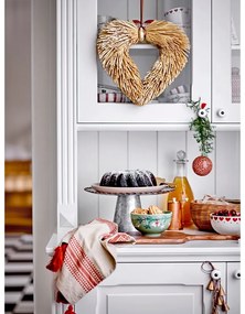 Кремави глинени купички в комплект от 2 бр. с коледни мотиви 500 ml Jolly – Bloomingville