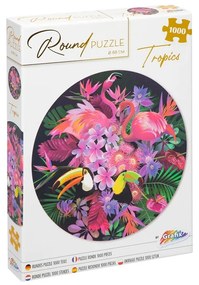 Grafix Пъзел Tropical, кръгъл, 1000 части