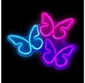 2Kids Toys - LED неонова стенна декорация LED/5W/USB пеперуди