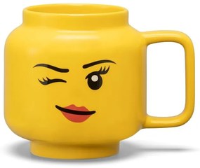 Жълта керамична бебешка чаша 530 ml Head - LEGO®
