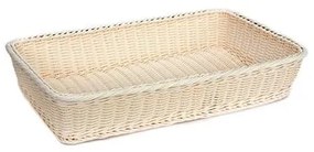 Водоустойчив панер PVC правоъгълен 53x31,5xh9см натурал GCC-(671033N-RE) - Horecano