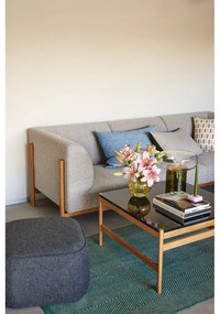 Мраморна масичка за кафе в черно-естествен цвят 80x80 cm Raw - Hübsch