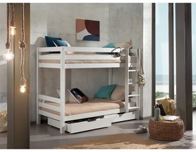 Бели чекмеджета за под детско легло 2 бр Pino - Vipack