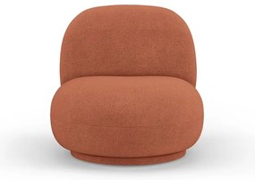 Кресло от плат букле в тухлен цвят Chuck – Micadoni Home