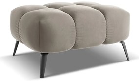 Бежова кадифена табуретка Nalu – Makamii