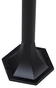 Външна стоеща лампа черна 120 см IP44 - Хавана