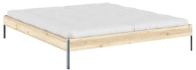 Двойно легло от масивен бор с включена подматрачна рамка в естествен цвят 180x200 cm Core – Karup Design