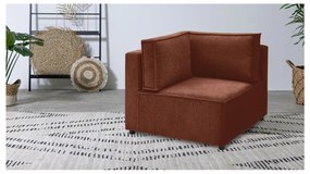 Модул за диван от рипсено кадифе в тухлен цвят (променлив) Nihad modular – Bobochic Paris