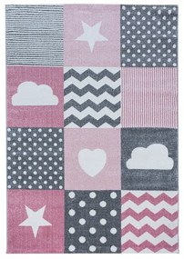 Розово-сив детски килим 80x150 cm Kids – Ayyildiz Carpets