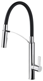 Deante BGB_B720 - Смесител GERBERA с гъвкаво чучурче, черен/хром