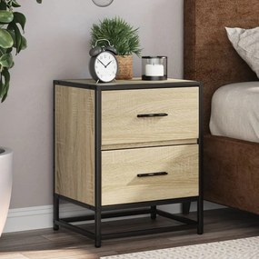 848677 vidaXL Нощни шкафчета, 2 бр, дъб сонома, 40x31x50 см, инженерно дърво