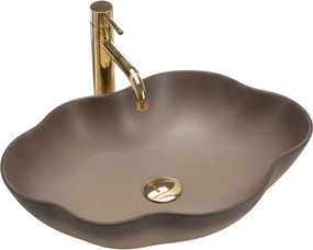 REA-U0629 - Мивка за плот PEARL 38x50,5 cm керамика/кафява