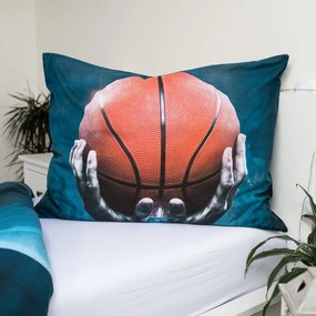 Единично памучно детско спално бельо 140x200 cm Basketball – Jerry Fabrics