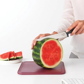 Нож за месо Brabantia Tasty+ 1001164, 20 см, Закалена стомана, Устойчив на надраскване и корозия, Тъмносив