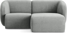 Сив шенилов ъглов диван (десен ъгъл) Lani – Makamii