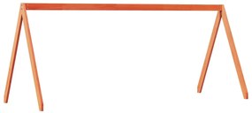 846954 vidaXL Покрив за детско легло восъчнокафяв 199x95,5x88 см бор масив