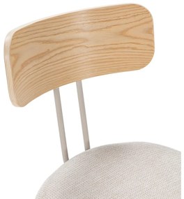 Бежов/в естествен цвят тапициран трапезен стол Olimpia – MOME