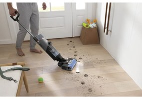 Вертикална прахосмукачка Shark HydroVac WD210EU, 170W, 0.5 л, 88 m2, Самопочистващ, Автономия 25 минути, Сив