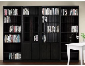 Кафява библиотека от масивен бор 296x223 cm Anita – Støraa