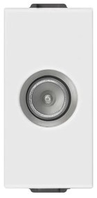 VIMAR 09300.01 Коаксиална TV розетка единична с мъжки конектор TV-RD-SAT 1db, Бял 1M  NEVE UP