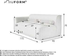 Бежов модулен диван (ляв ъгъл) Flex Felix – Miuform