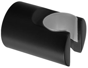 Матово черен месингов държач за душ слушалка ø 3,5 cm – Sapho